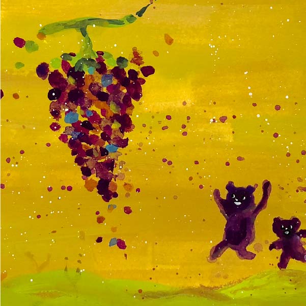 ぶどうがふってきた！