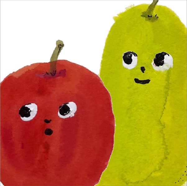りんごさんと洋梨さん